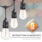 Newhouse Lighting Outdoor 48ft. LED Dimmable String Lights with Remote Control, 16 Bulbs CSTRINGLEDDIM - alternate 5